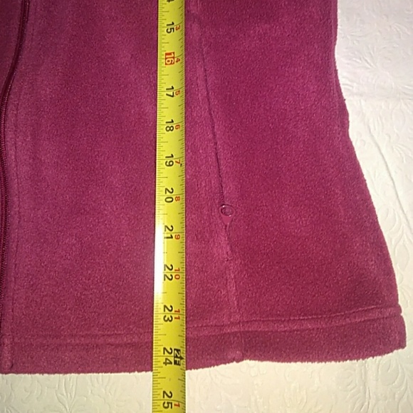 NWOT Columbia Cozy Warm  Fuchsia Fleece Vest Never Worn! - Picture 6 of 8